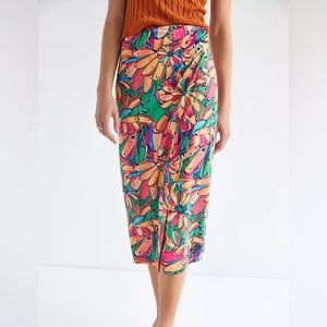 *NWT* FARM Rio Getaway Faux Wrap Midi Skirt, Small